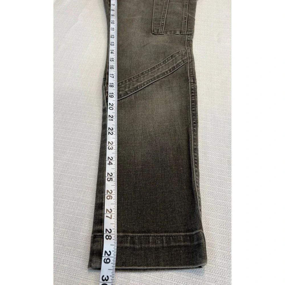Lauren Jeans Co Ralph Lauren Womens Cargo Pants Grey‎ Utility Moto Size 6 - Picture 10 of 11
